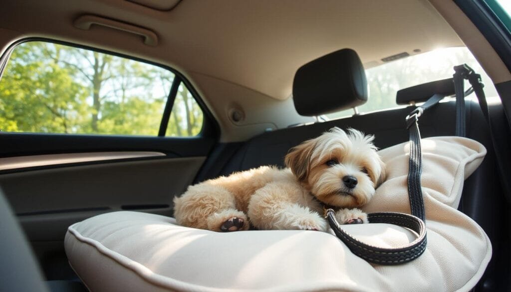 Small Dog Calm in vehicle