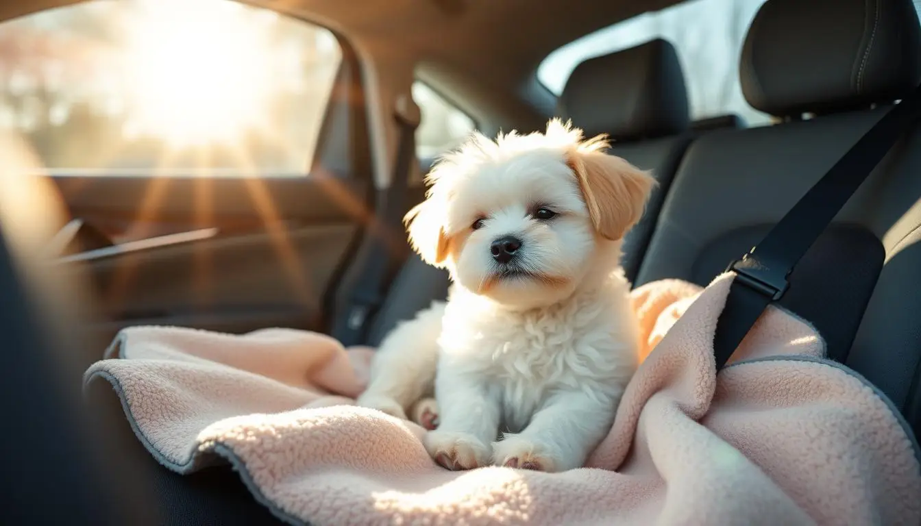 How to keep your small dog calm in a car