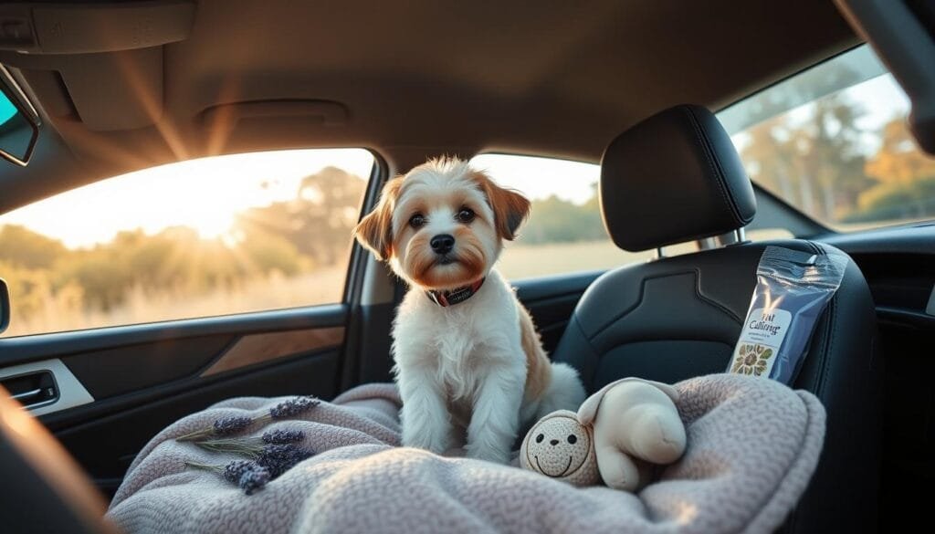 Natural calming solutions for dog anxiety in cars