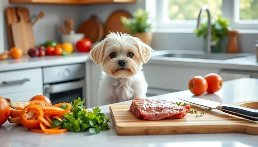 raw meat preparation for dogs