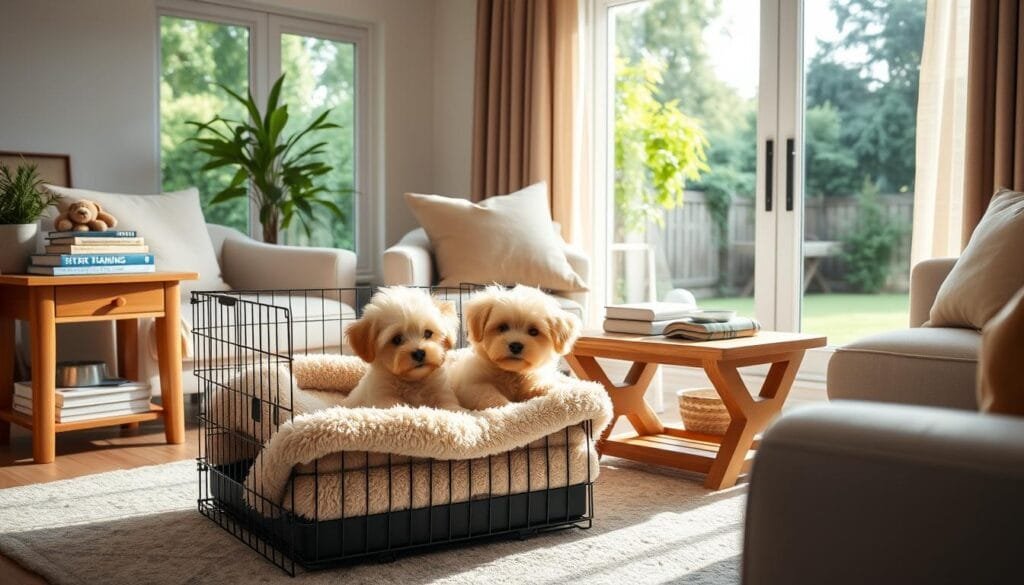 crate training small puppies